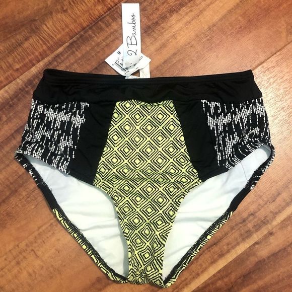 2 bamboo Other - NWT 2 Bamboo Swim Suite Bikini Bottoms size 6 Medium Women’s summer beach